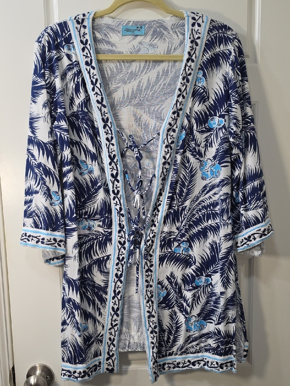 Letarte Cotton Knit Swimsuit Cover Up - Small